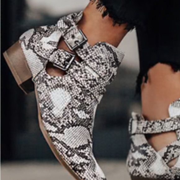 Fergalicious Snakeskin Print Boots - Picture 2 of 5